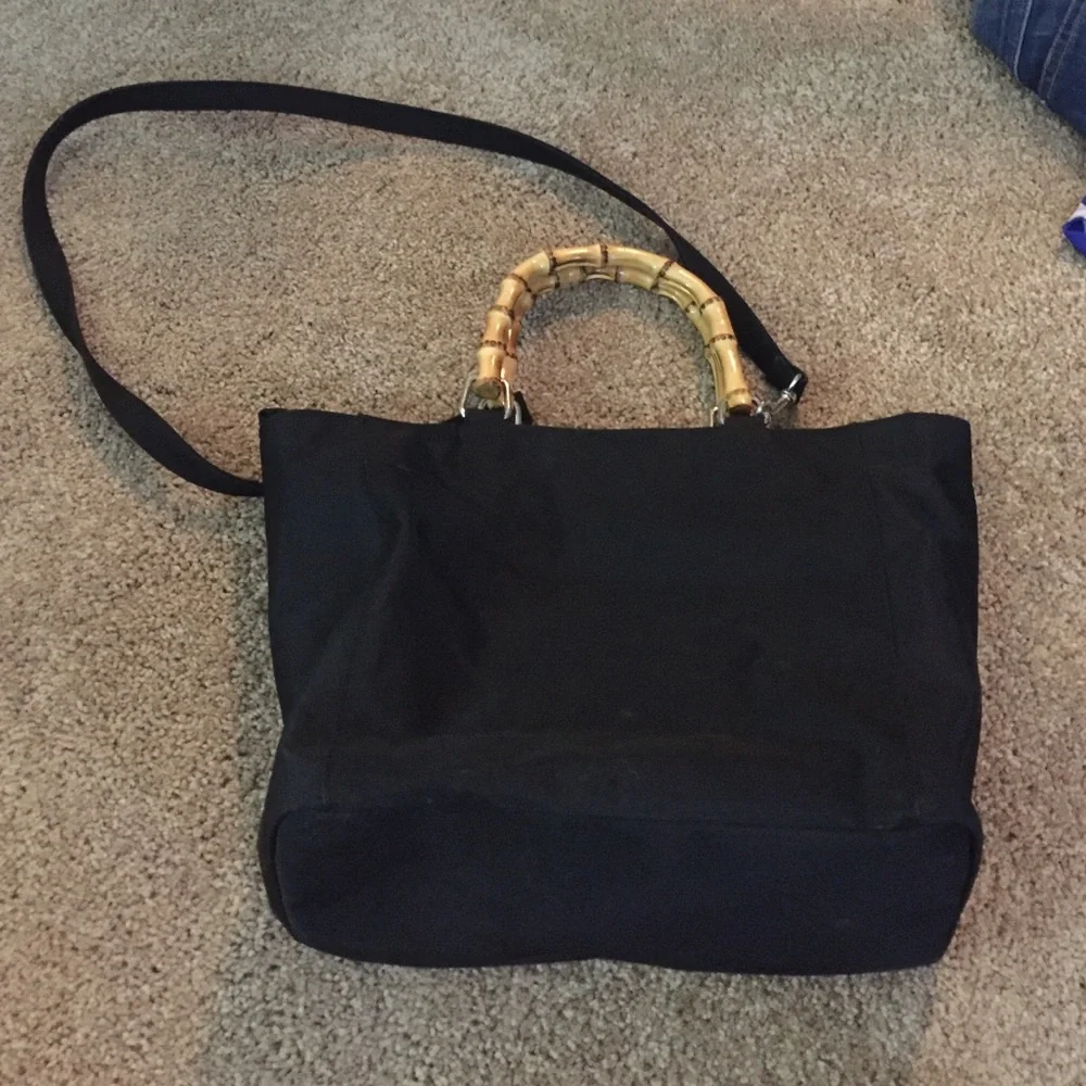 bamboo‎ handled bag